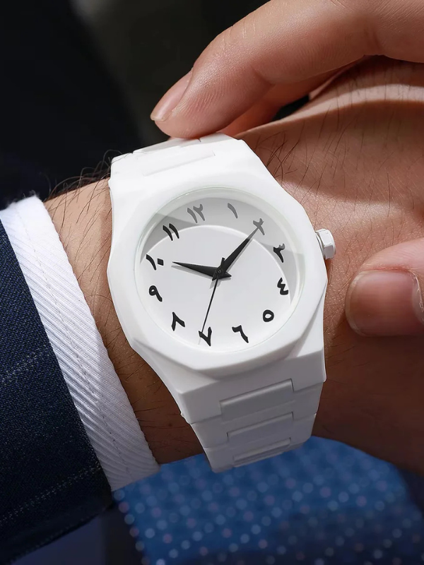 Beyaz Arabic Premium Saat