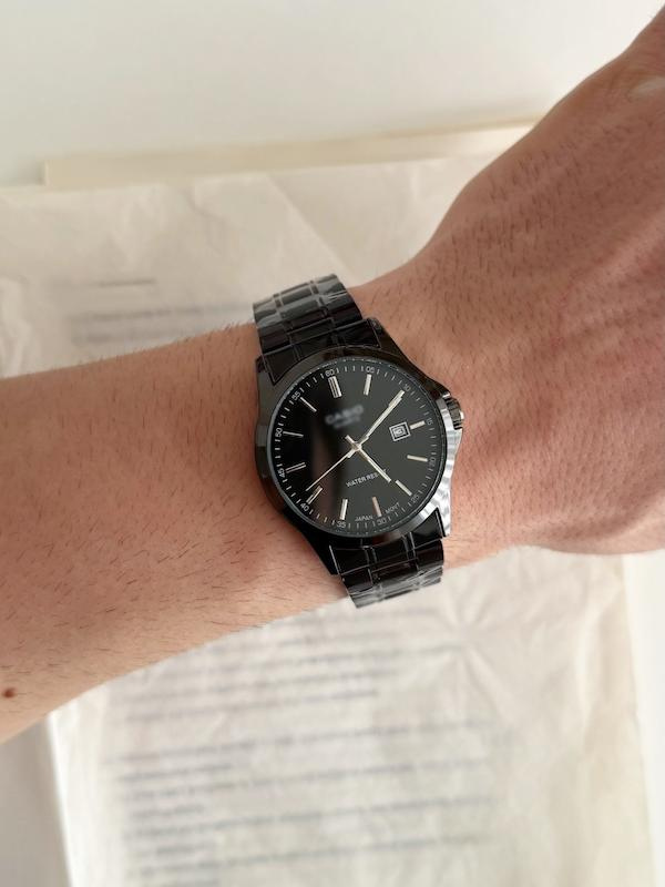 Full Siyah Çiftli Saat